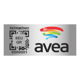 Etiqueta Patrimônio Qr 40x20 Mm Color 100unid
