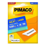 Etiqueta Pimaco Inkjet + Laser 25,4x66,7mm