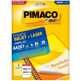 Etiqueta Pimaco Inkjet+laser Branca A4 267
