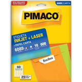 Etiqueta Pimaco Inkjet+laser Branca Carta 6089