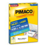 Etiqueta Pimaco Inkjet+laser Branca Carta 6183