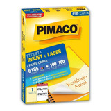Etiqueta Pimaco Inkjet+laser Branca Carta 6185