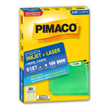 Etiqueta Pimaco Inkjet+laser Branca Carta 6187