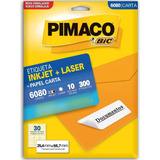 Etiqueta Pimaco Inkjet+laser Carta 6080