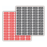 Etiqueta Tomada 110/220 Volts Voltagem Identificação 220 Pçs