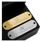 Etiquetas Personalizadas Metal Para Roupas (3,5x1,0cm)