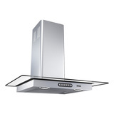 Exaustor Depurador De Cozinha Fogatti Cvr Slim Aço Inoxidável E Vidro De Parede 60cm X 4.6cm X 45cm Inox 220v