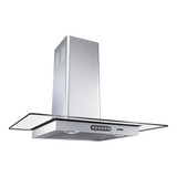 Exaustor Depurador De Cozinha Fogatti Cvr Slim Aço Inoxidável E Vidro De Parede 70cm X 4.6cm X 45cm Inox 127v