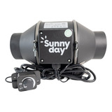 Exaustor Sunny Day 100mm Grow Controle Potência Bivolt Ec