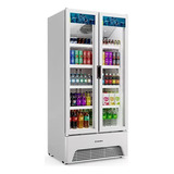 Expositor De Bebidas 2 Portas Slim 752 Litros Vb70 Metalfrio
