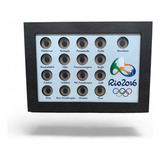 Expositor De Moedas - Olimpiadas 2016 - Kit Com 4 Peças