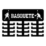 Expositor Porta Medalhas Basquete - Preto 24 Suportes