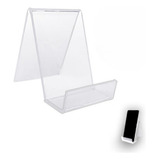 Expositor Suporte Celular P/ Mesa Acrílico Cristal Kit 25uni