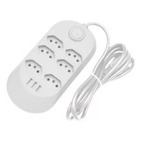 Extensão Fonte Régua Estabilizador 6 Tomada 3 Usb 