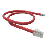 Extensão Rj45 Cat6 T568a 10,0mts Vermelho Furukawa 5pçs