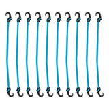 Extensor Corda Elástico 2 Metros Bagageiro Moto Bike 10 Unid