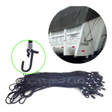 Extensor Elástico Para Lona De Caminhão 60cm 50un Preto