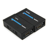 Extensor Hdmi 60 Metros Cat 5e Cat 6 Fonte Bivolt