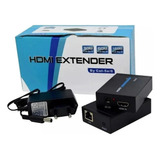 Extensor Hdmi 60 Metros X Rj45 Cat5 / Cat6 3d 1080p Bivolt