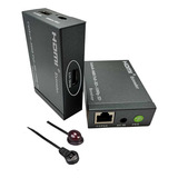 Extensor Hdmi Cabo Internet Cat6 Controle Com Ir E 2 Saidas
