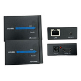 Extensor Hdmi Rj45 60m 60 Metros Adaptador Cabo Rede Cat 6 7