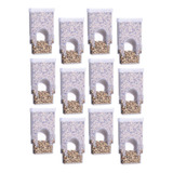 Extensor Sementes Comedouro Meia Lua Pássaros Kit 12 Unid.