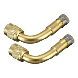 Extensor Válvula Pneu Moto Harley Yamaha Suzuki Honda (2 Pç)