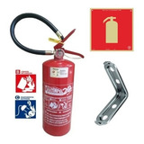 Extintor Pó Bc 4kg + Suporte De Parede + Sinalização *59