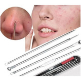 Extrator De Cravos Profissional Removedor Acne Espinha Kit 4