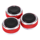 F 3pcs/set Car Ac Knob Liga De Alumínio Ar Condicionado