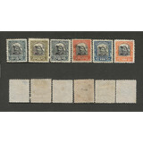 F7038 Brasil 1913 6 Selos Oficiais Marechal Hermes