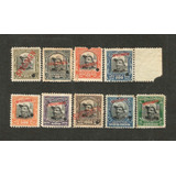 F7089 Brasil 1913 9 Selos Oficiais Marechal Hermes Specimen