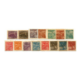 F7359 Brasil 1920/22 15 Selos Vovó Série Completa S/filigran