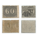 F7450 Brasil 1866 Império 2 Selos Verticais Denteados Raros