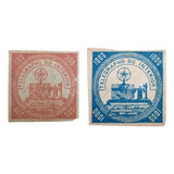 F7578 Brasil 1871 2 Selos Telégrafo Do Interiornovos