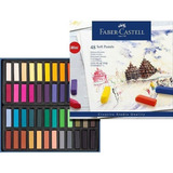 Faber Estojo Cartonado Mini Giz Pastel Seco 48 Cores Curto