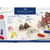 Faber Estojo Cartonado Mini Giz Pastel Seco 72 Cores Curto