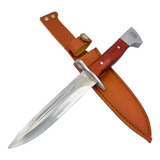 Faca Ak47 Fulltang Russa Tática Baioneta - Bainha Couro Rmbc