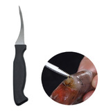 Faca Cortar Limpar Tripa Camarao Limpeza Facil E Rapida Inox