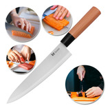 Faca Cozinha Aço Inox Peixeira Carne Chef Linha Japan 8 Cor Faca 8 Modelo Japonesa 33cm Inox