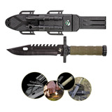 Faca Emborrachada Lisa/serrilhada F-2518b Albatroz De 31,8cm