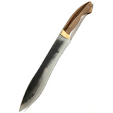 Faca Facão Kukri Artesanal Tatu 12'' Full Tang Cabo Madeira 