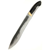 Faca Facão Kukri Artesanal Tatu 12 Full Tang Acrílico Preto