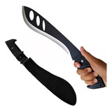 Faca Facão Tático Militar Sobrevivência Lamina Curva Kukri