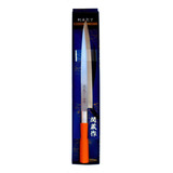 Faca Japonesa Sashimi Yanagiba Destro Sekizo 24cm - T. Foods Cor Laranja