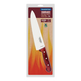 Faca P/ Carne Inox Cabo Polywood Vermelho 10 