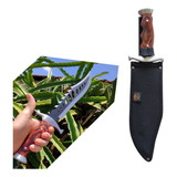 Faca Tática Militar Prata Rambo Camping Selva Pesca Caça
