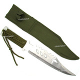 Faca Tática Militar Verde Exército Combate Fulltang 
