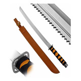 Facão Katana Modern Samurai Com Fio De Corte-c/ Bainha Couro
