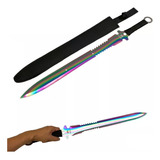Facão Katana Samurai Com Fio De Corte Color Com Bainha-c/nfe